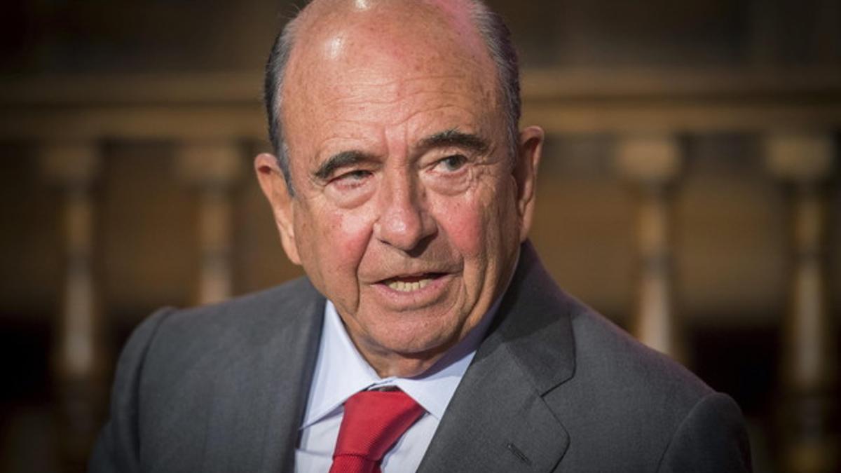 Emilio Botín, en la junta de accionistas de la entidad, el pasado 16 de mayo en Madrid.