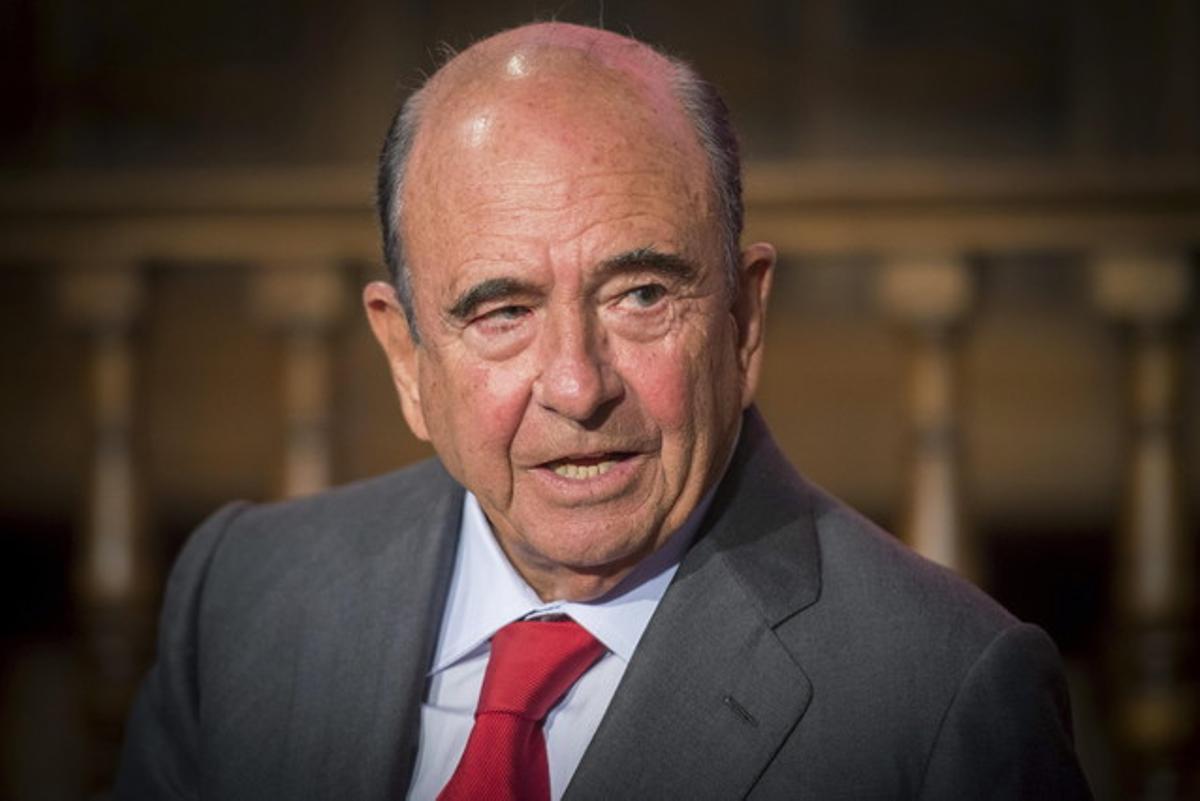 Emilio Botín, a la junta d’accionistes de l’entitat, el 16 de maig a Madrid.