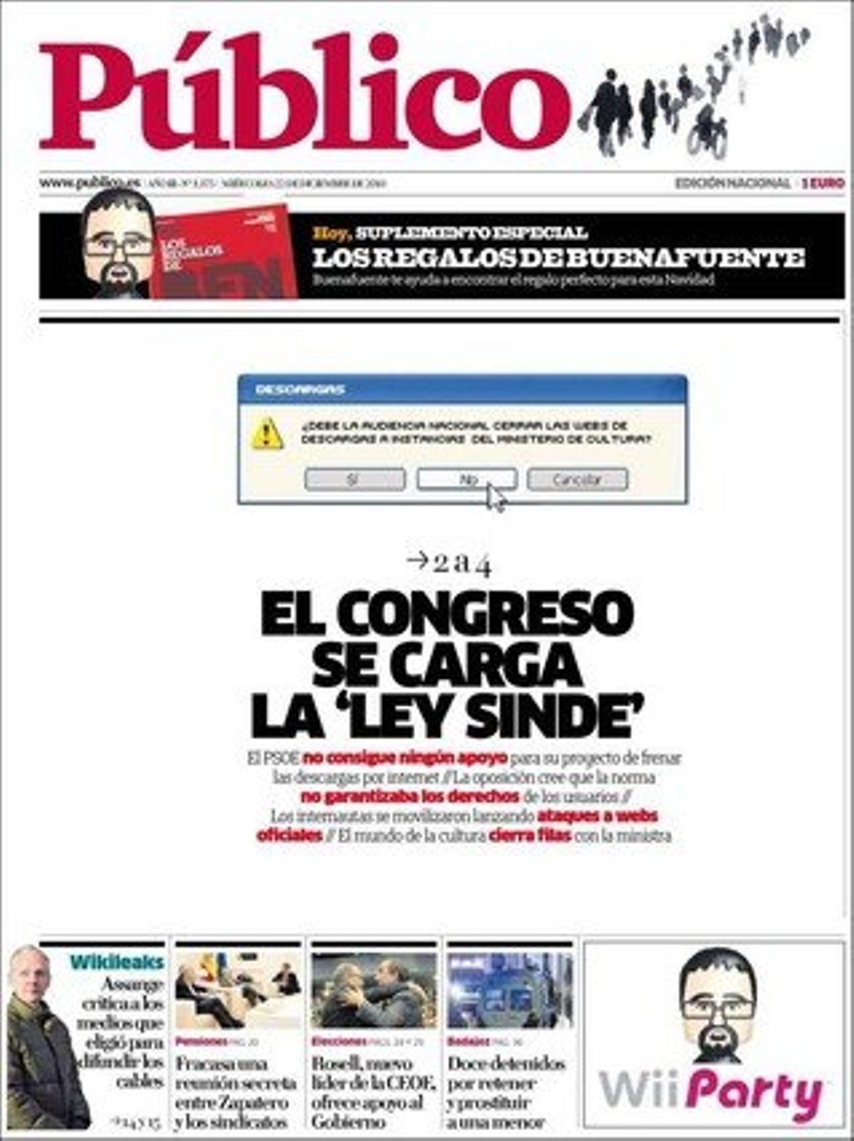 ’Público’ també destaca que Manuel Chaves estudia com eliminar competències duplicades entre l’Administració central i l’autonòmica.