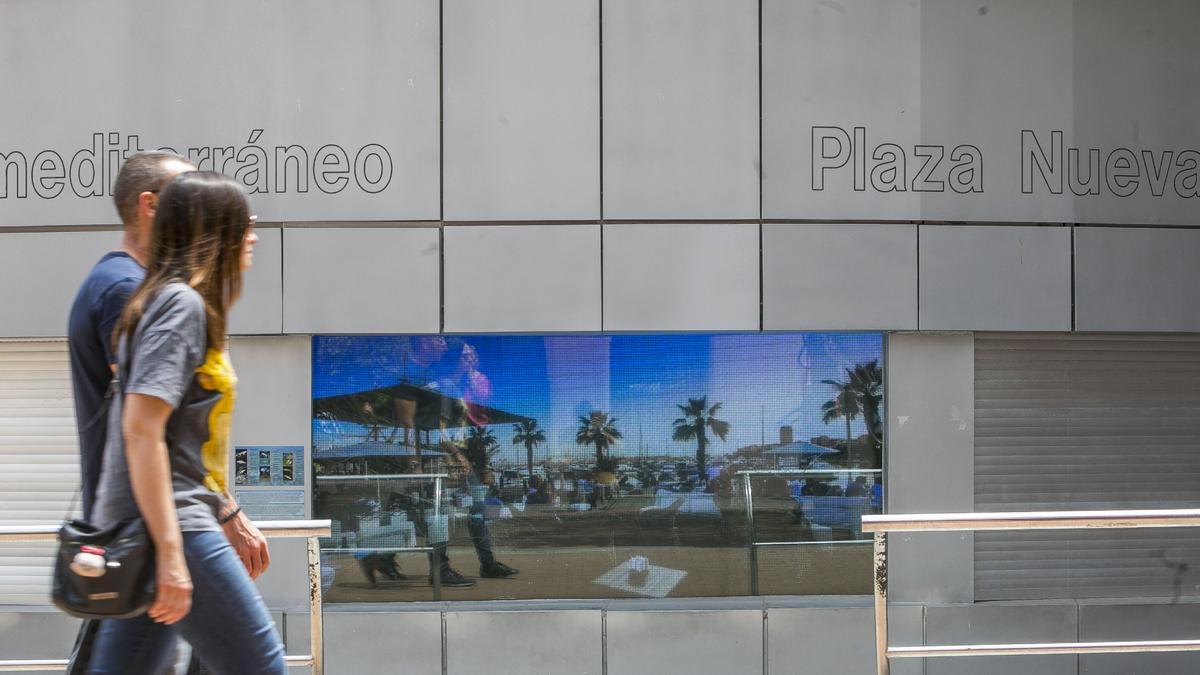 El acuario de la plaza Nueva en una imagen de mayo de 2019