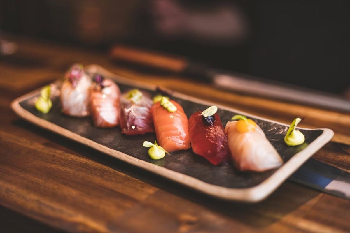 Sushi en el restaurante Kaizen