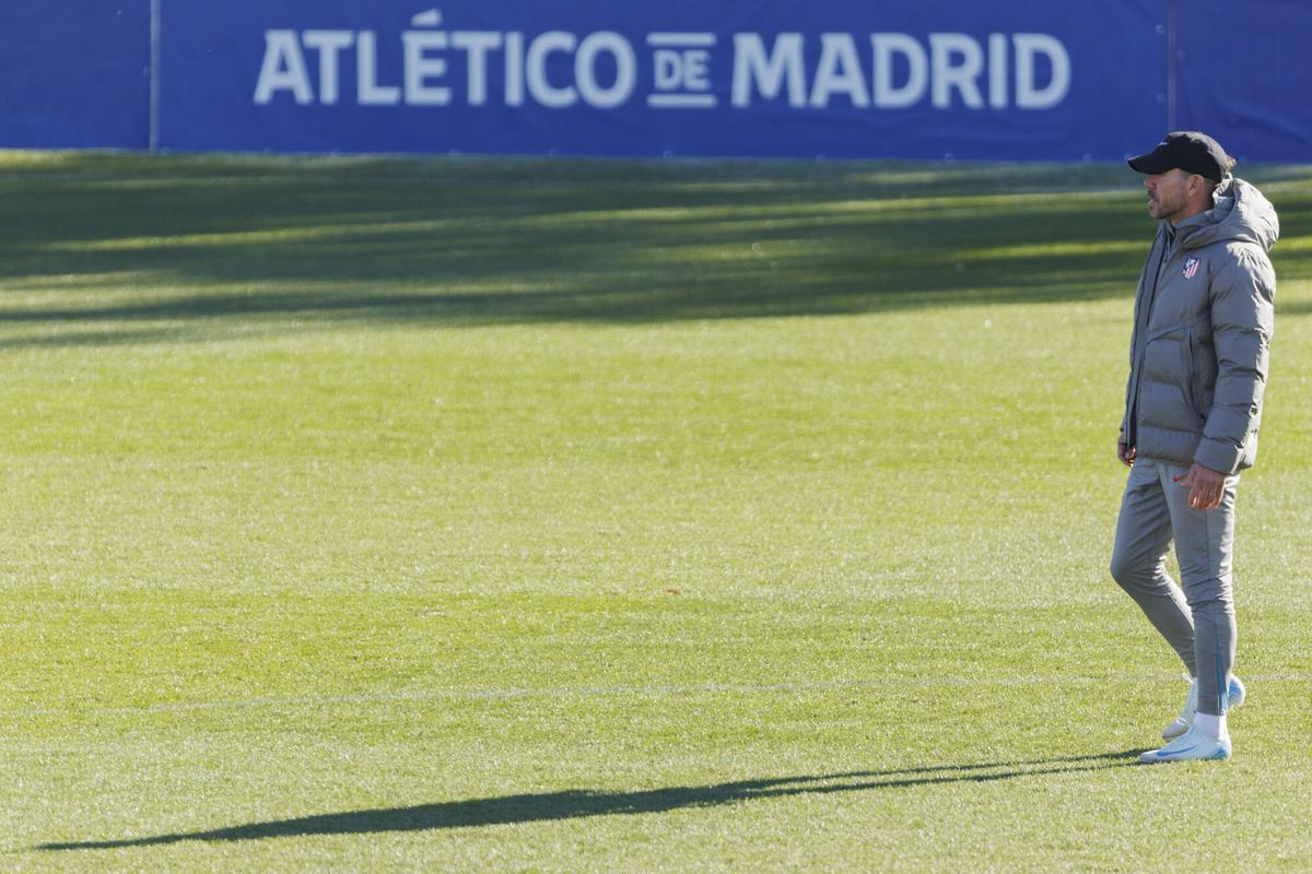 Diego Pablo Simeone, entrenador del Atlético de Madrid.