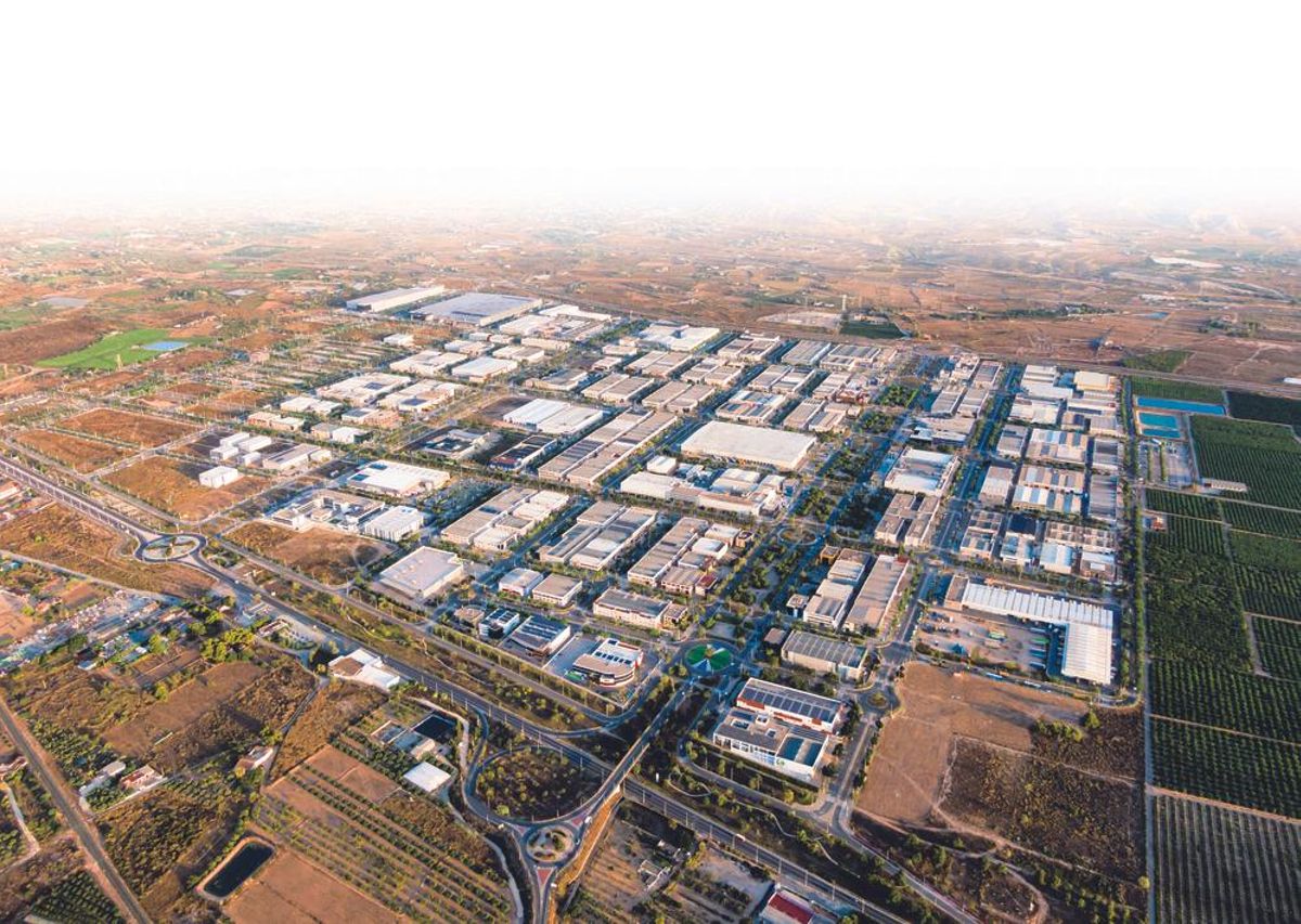 Vista aérea de Elche Parque Empresarial.