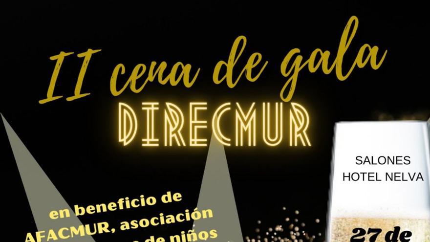 Direcmur celebra su cena de gala solidaria el próximo día 27 a las 21 horas