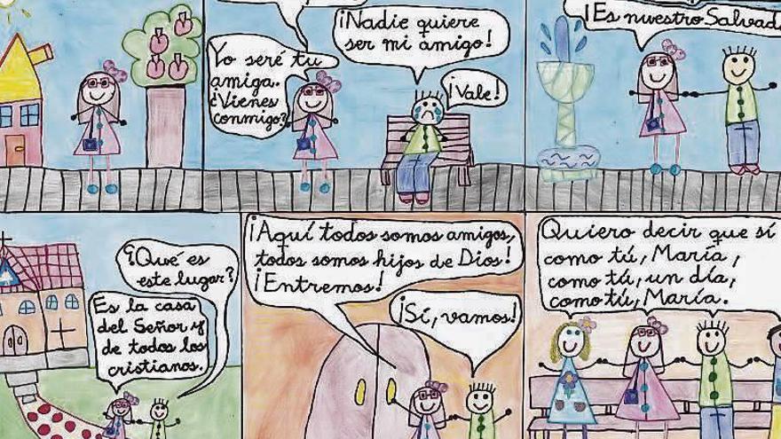 Cómic realizado por la niña de Valcabado que ha sido premiado.