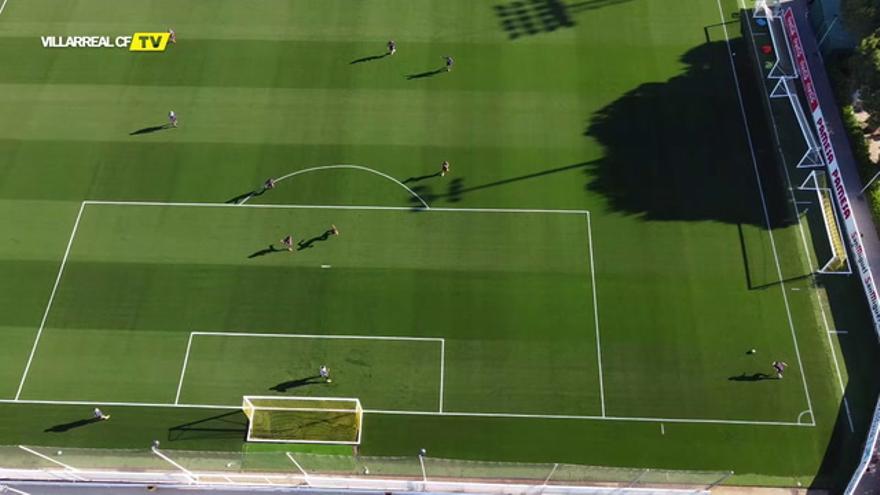 Primer entrenamiento del Villarreal CF en fase de grupos