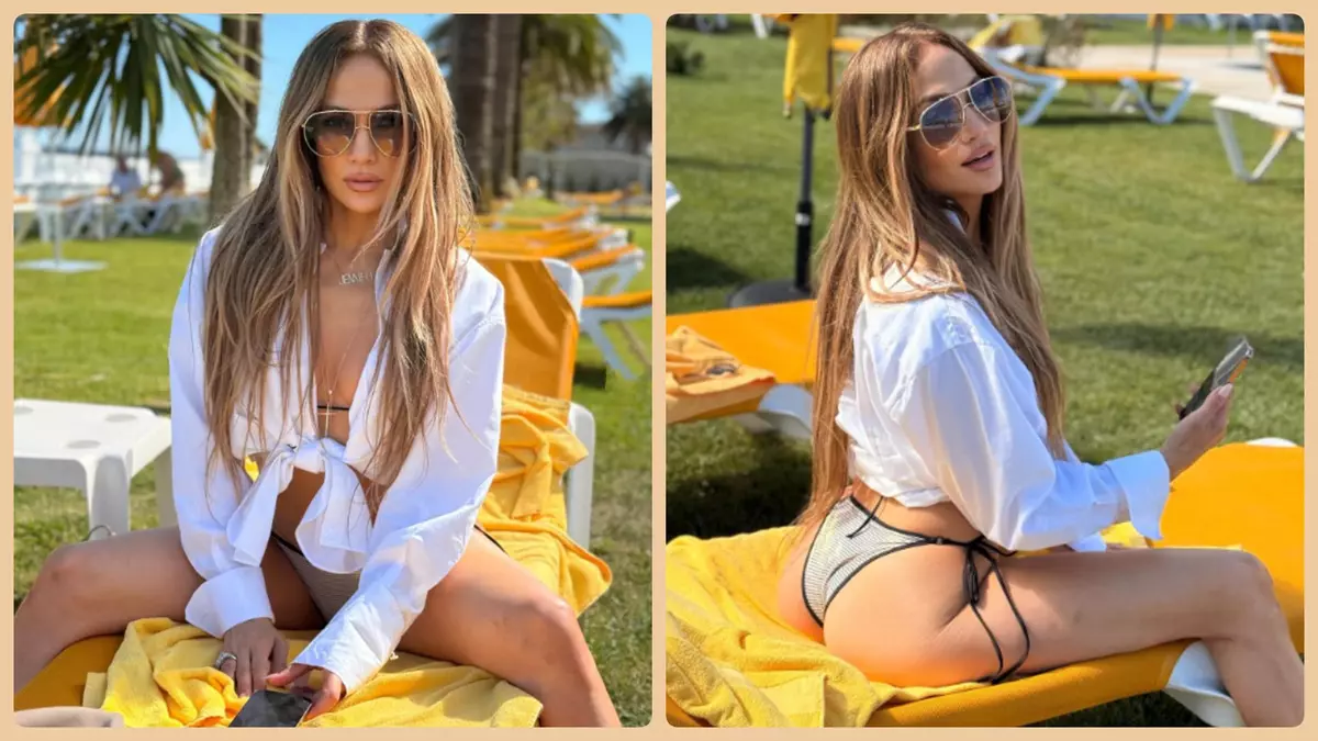 Jennifer Lopez enciende el verano posando antes de su concierto en Galicia con un bikini de la firma Commelle
