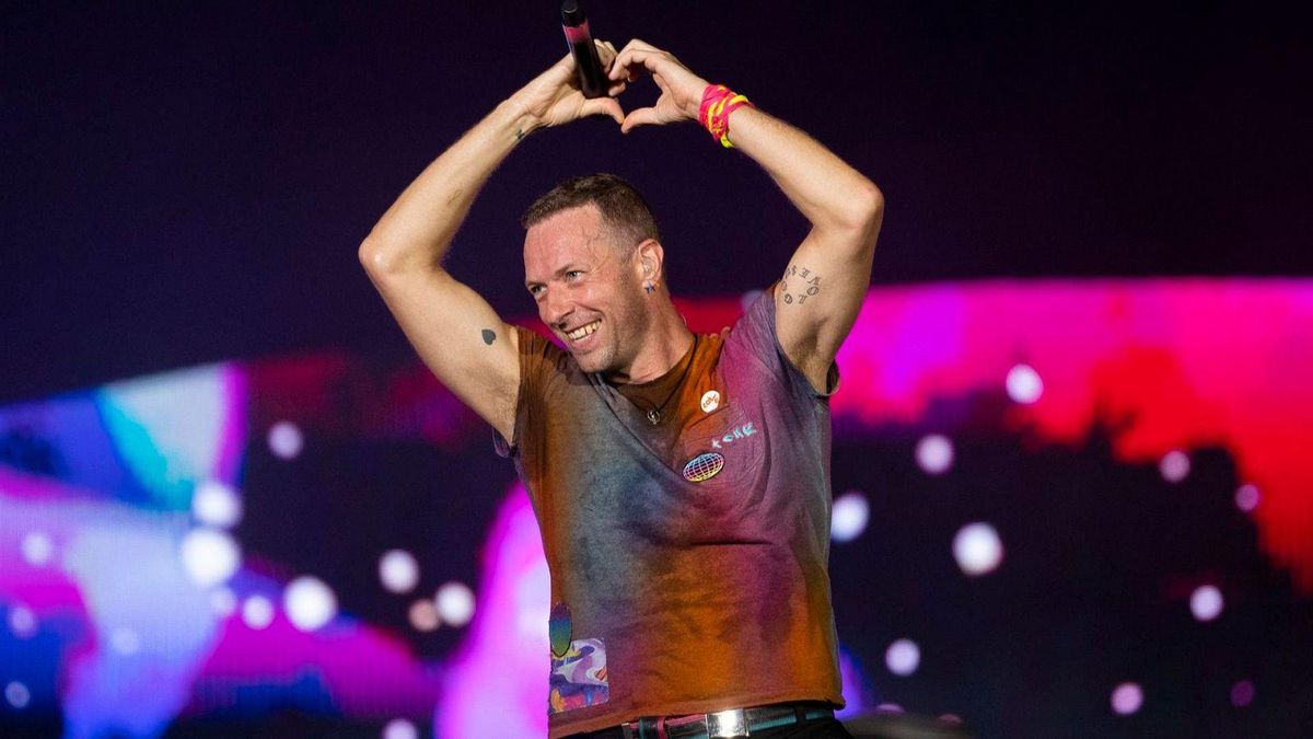 El cantante de Coldplay.