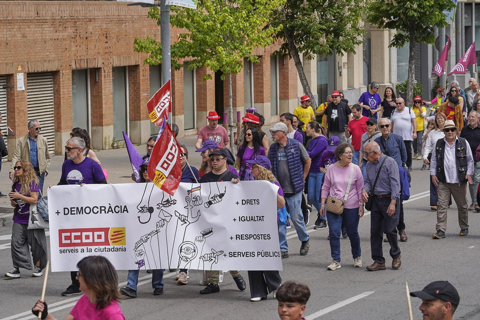 El sindicalisme gironí reclama reduir la jornada i fenar els accidents laborals