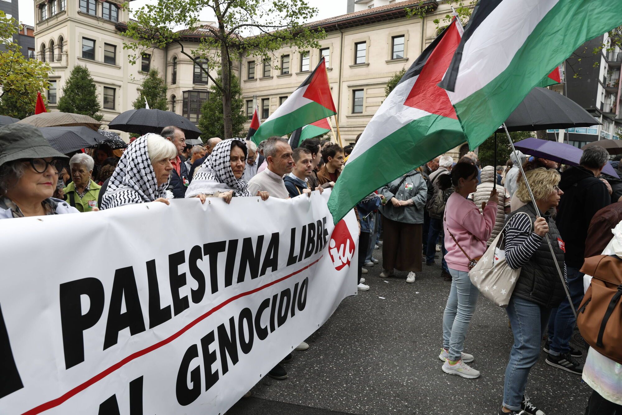 Manifestación a favor de Palestina.
