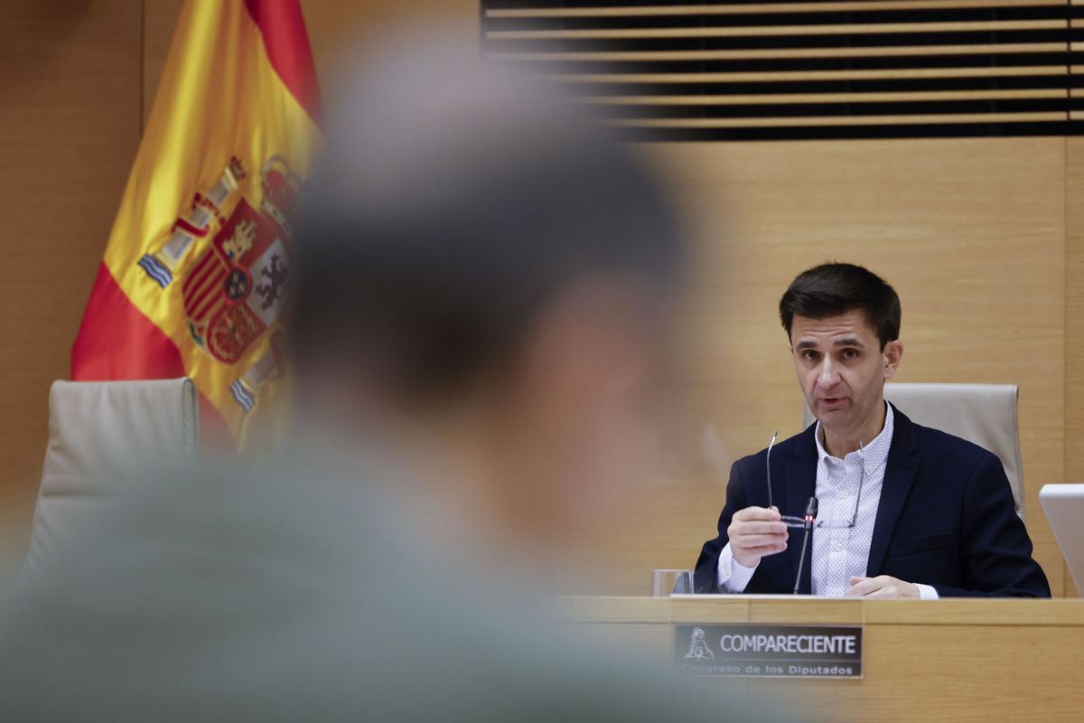 MADRID, 05/02/2026.- El presidente del Consejo de Administración de la Corporación RTVE, José Pablo López, comparece ante la Comisión Mixta de Control Parlamentario de la Corporación RTVE y sus Sociedades, este jueves, en el Congreso de los Diputados.