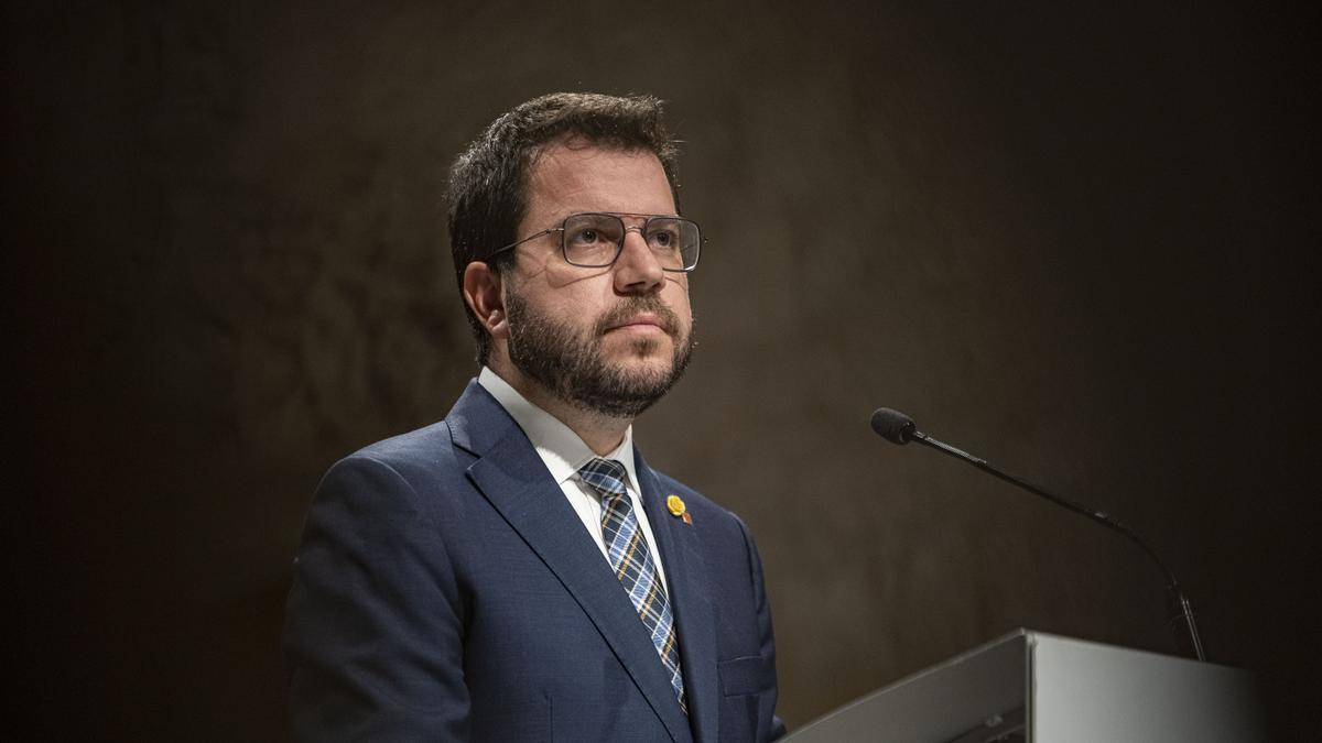 El 'president' de la Generalitat, Pere Aragonès.