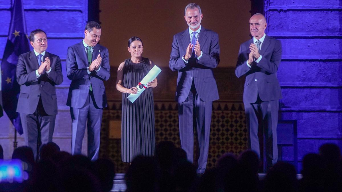 El Rey Felipe VI, durante el acto.