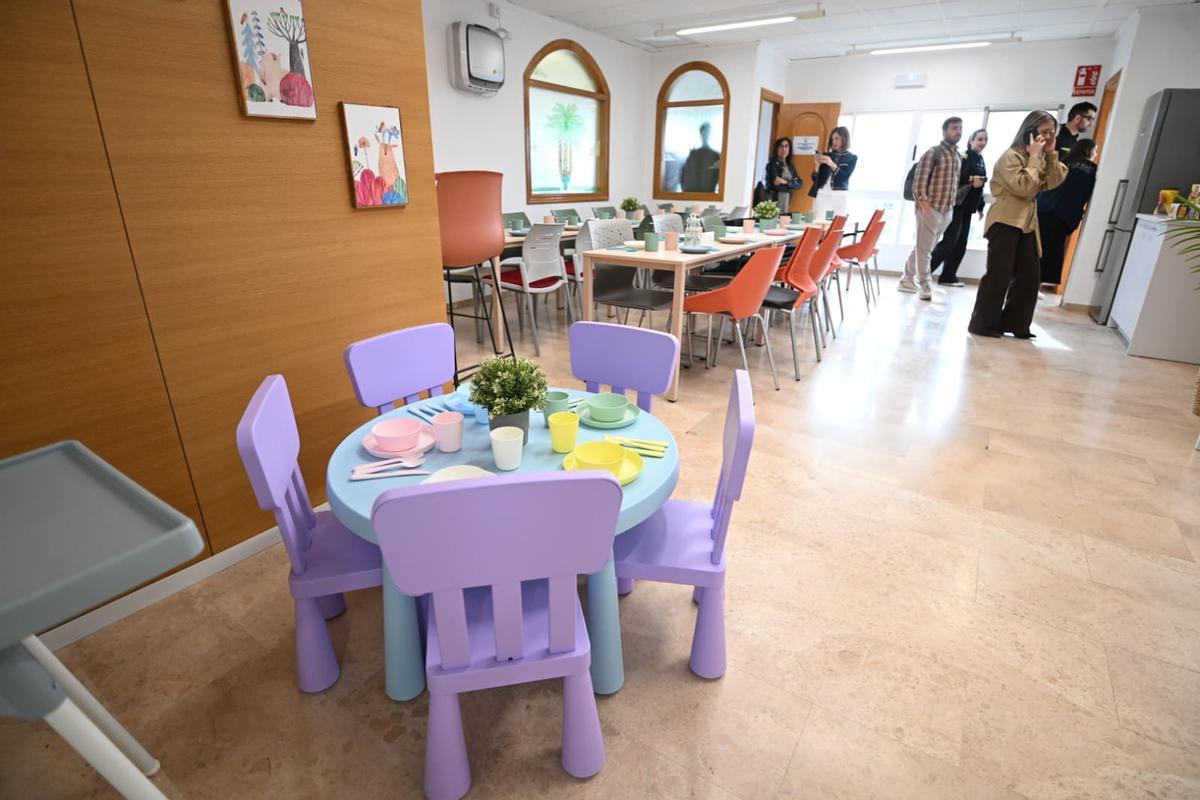 Una de las zonas comunes del centro de atención familiar