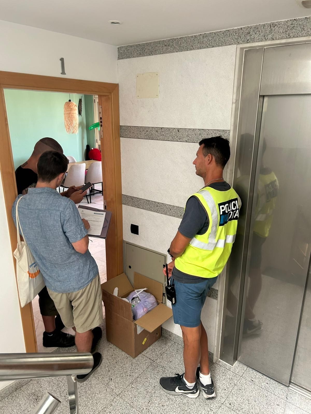 Uno de los registros de la Policía Local de Ibiza