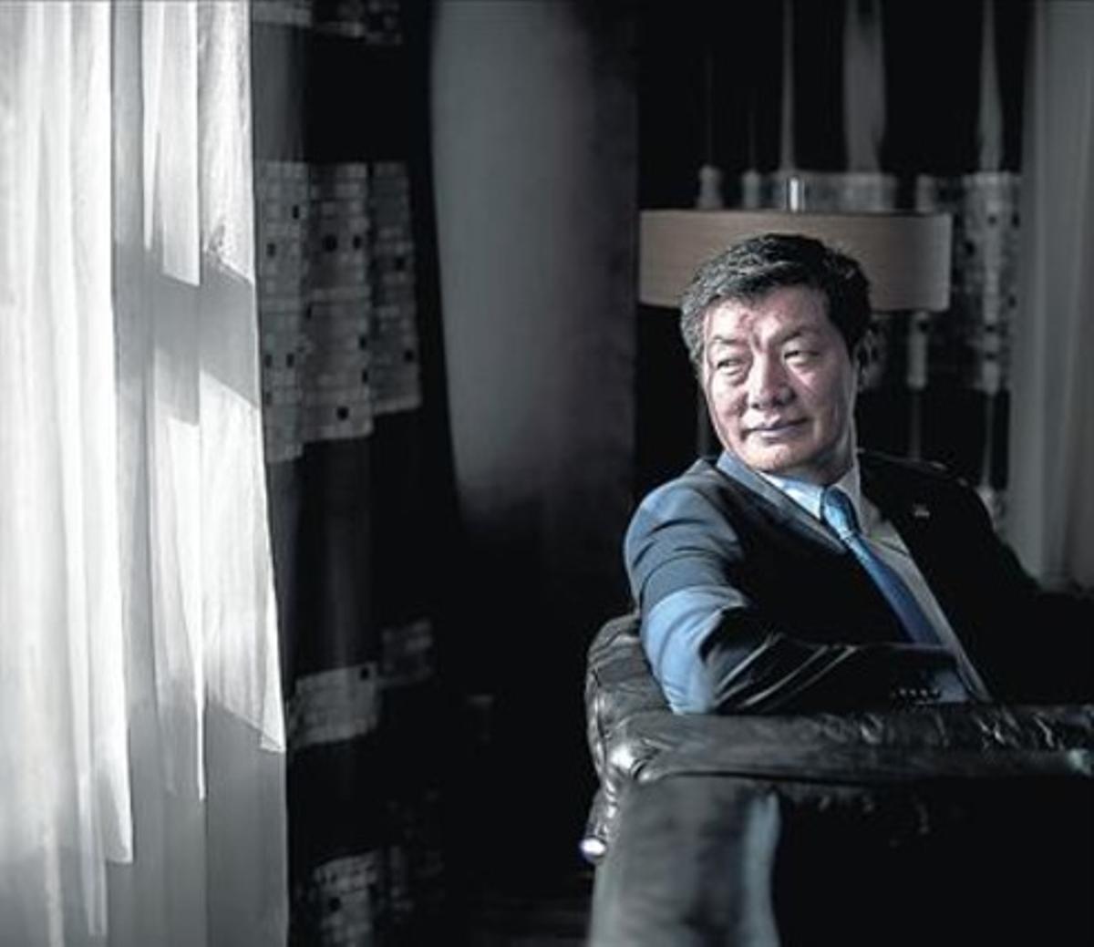 Relaxat 8 Lobsang Sangay, en un hotel de Barcelona.