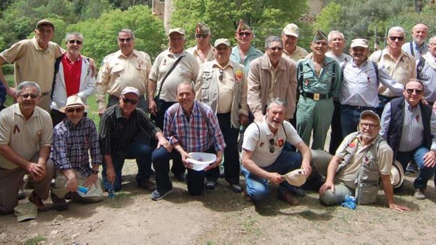 La expediición, llena de recuerdo de una mili africana, el domingo en el corazón del valle de la Murta.