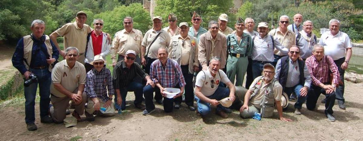 La expediición, llena de recuerdo de una mili africana, el domingo en el corazón del valle de la Murta.