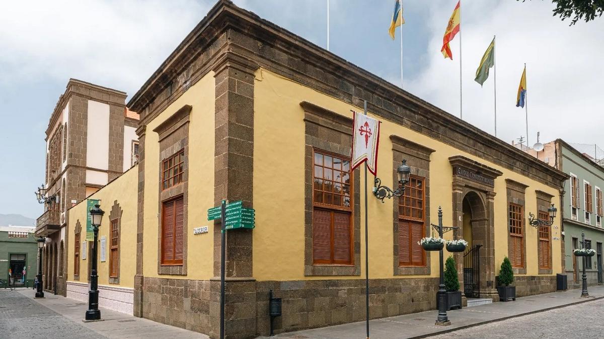 Fachada del Ayuntamiento de Gáldar.