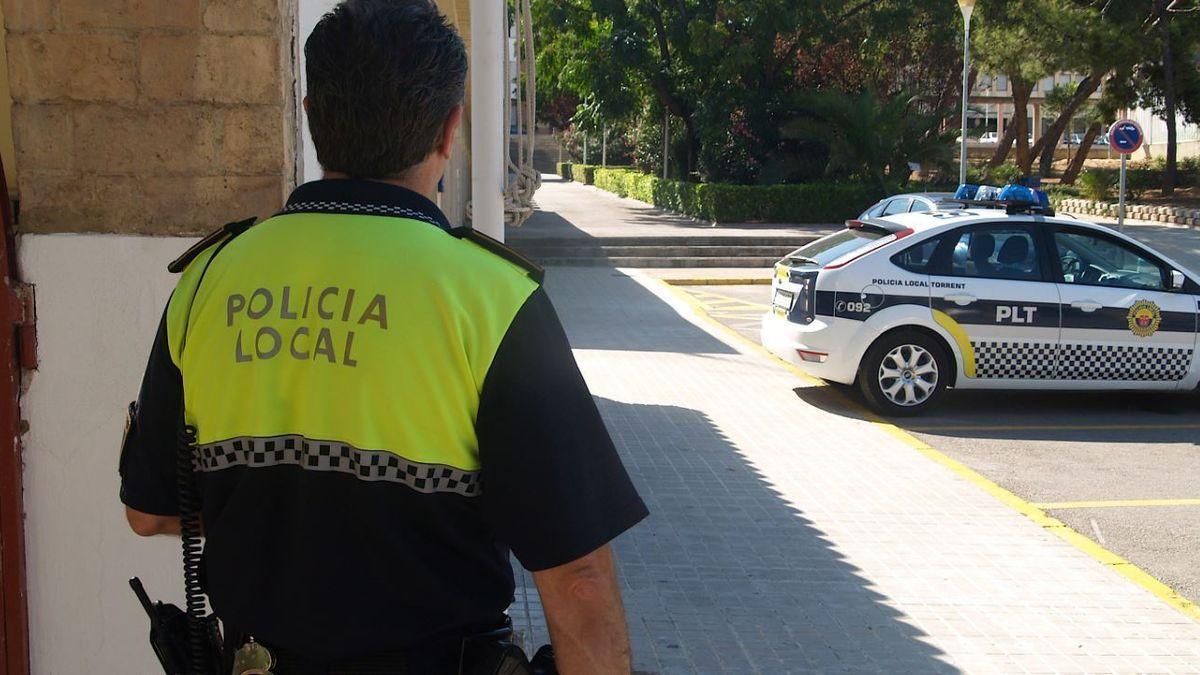 Una foto de archivo de la Policía Local de Torrent, en Valencia.