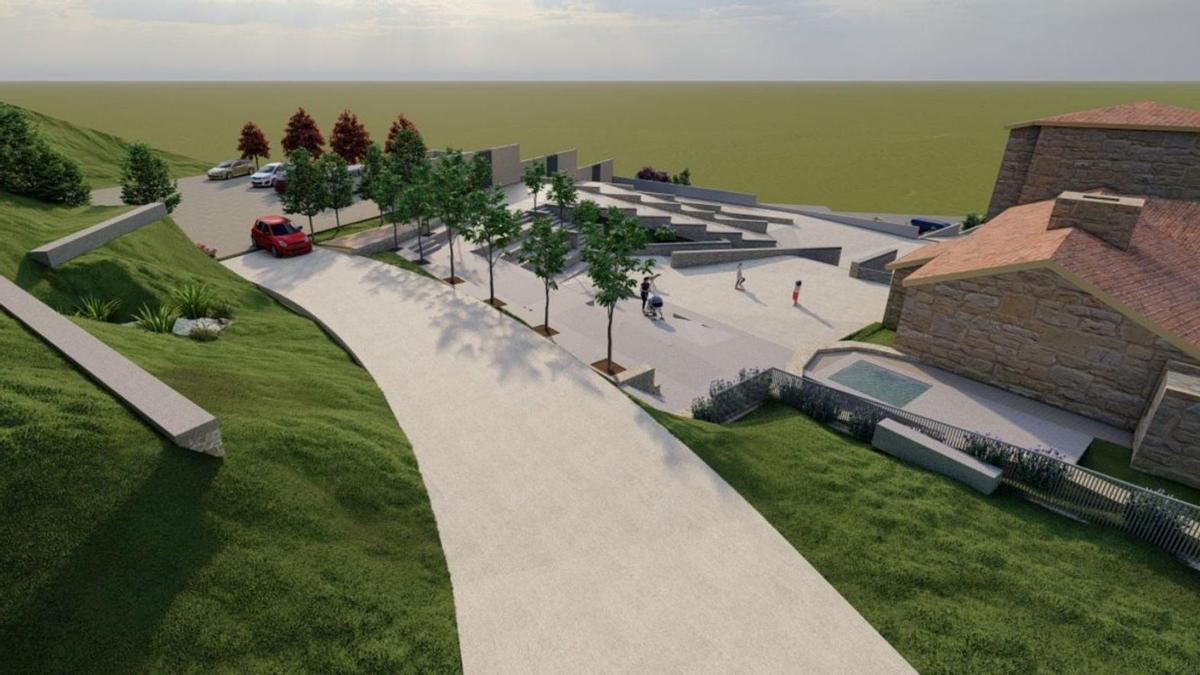 La tercera fase de las obras prevé mejorar los accesos y zonas exteriores de la rectoral.