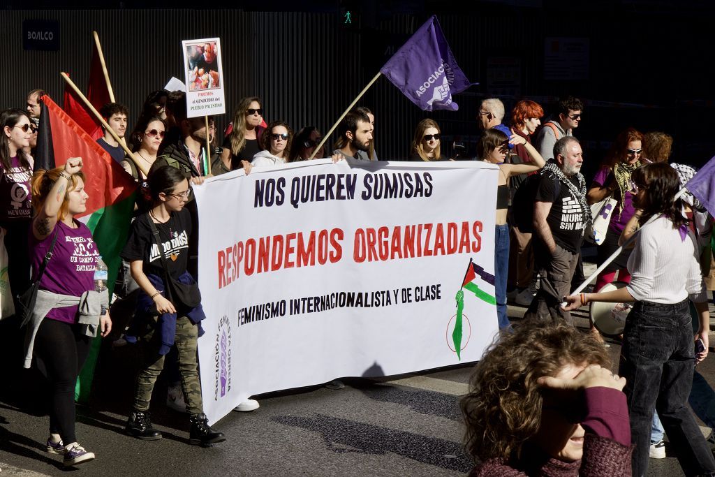 La manifestación en Murcia contra la violencia machista, en imágenes