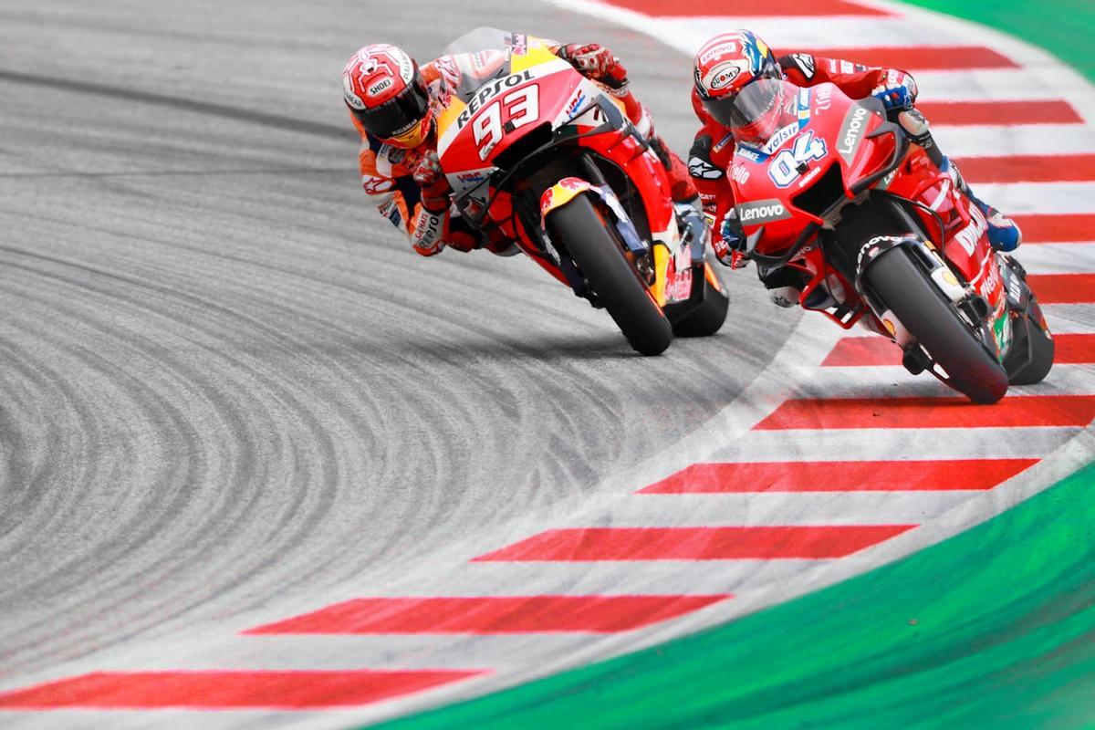 Andre Dovizioso y Marc Márquez GP Austria 2019