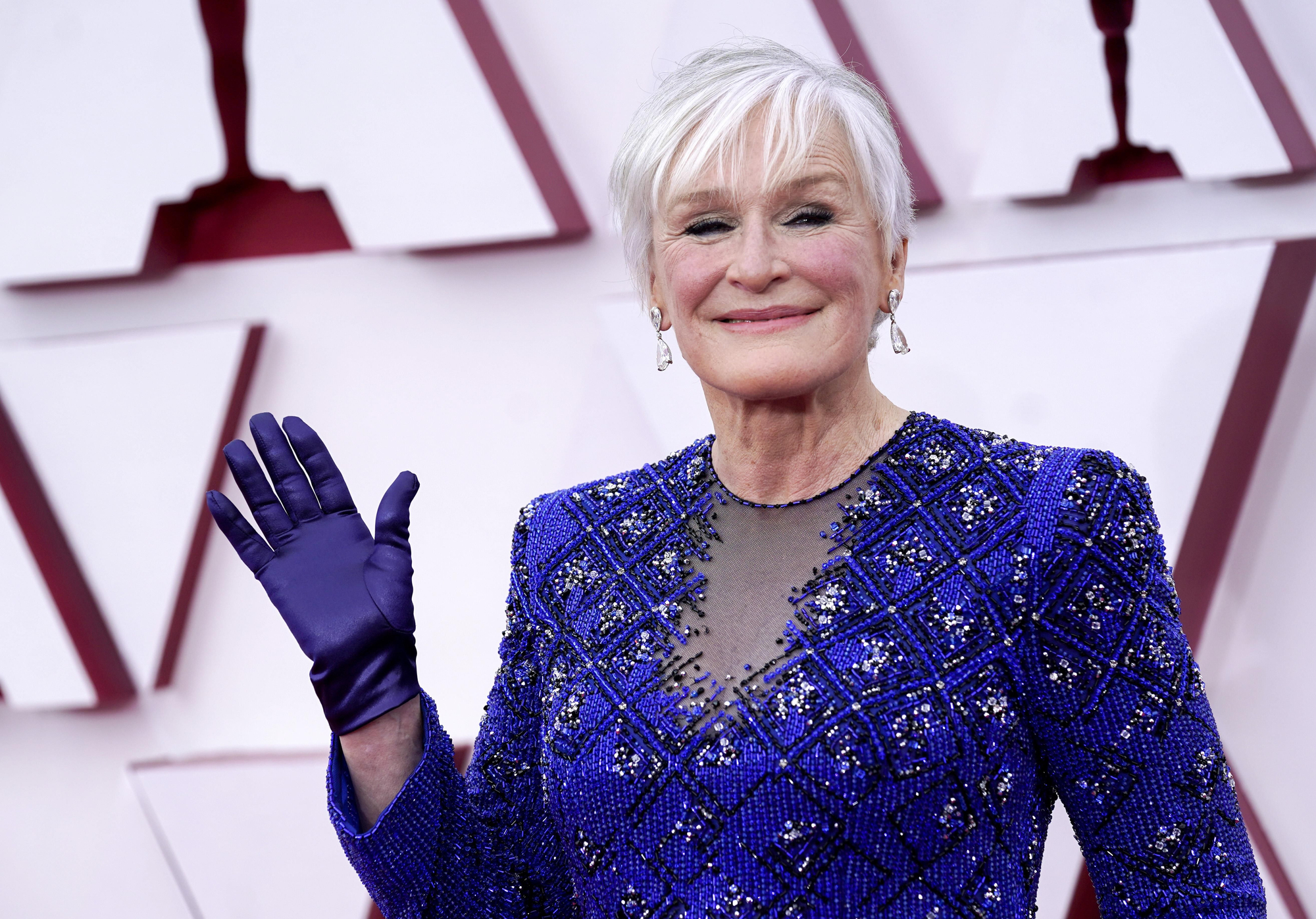 Glenn Close, en la alfombra roja de los Premios Oscar