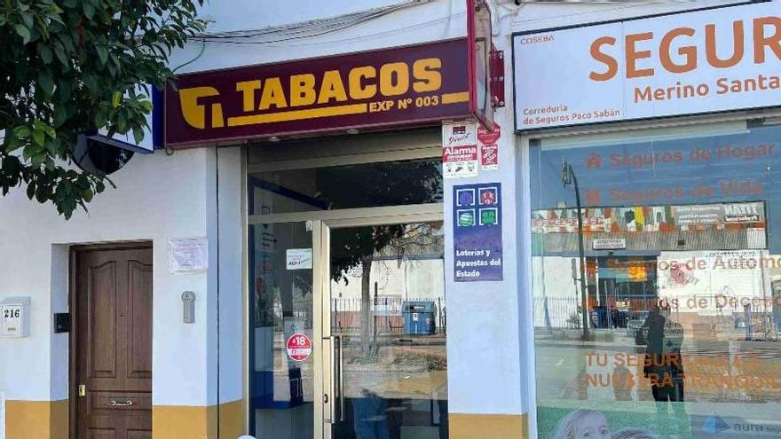 Despacho de lotería de Villarrubia donde se ha vendido el primer premio.