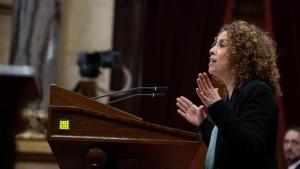 La diputada de ERC en el Parlament Laia Cañigueral este martes.