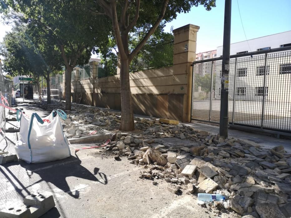 Obras en los alrededores del Hospital General