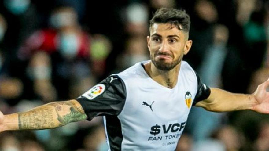 Piccini: &quot;Meter un gol en Mestalla es increíble y más después de lo que he pasado&quot;