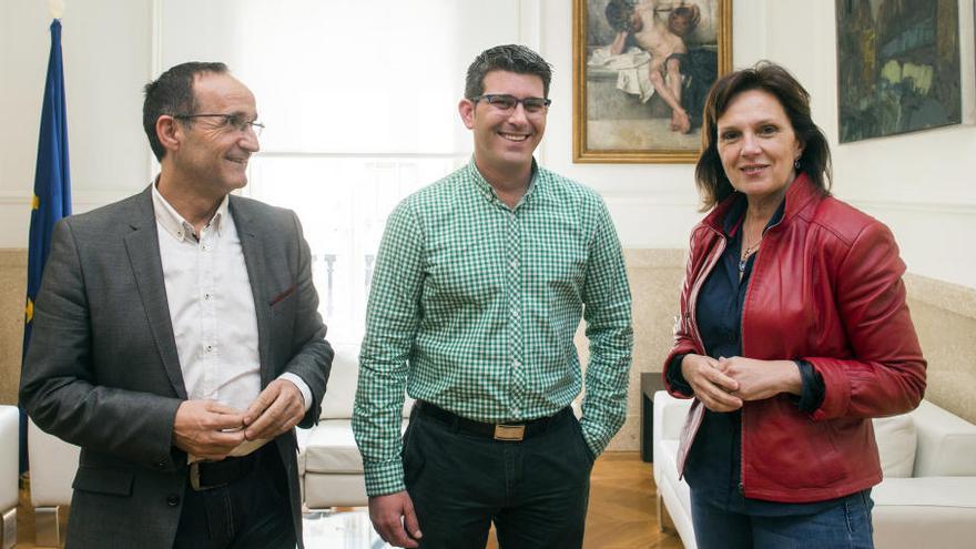 Bartolomé Nofuentes, Jorge Rodríguez y Carmen Martínez