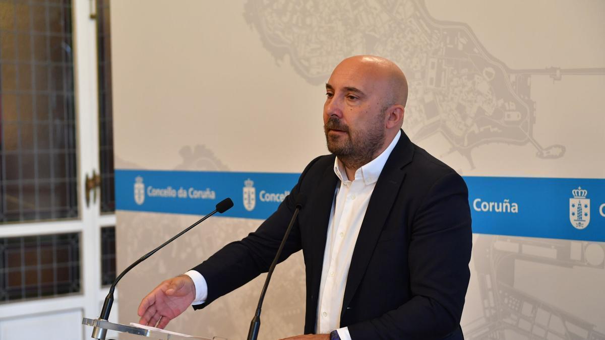 El portavoz del Gobierno local, José Manuel Lage Tuñas.