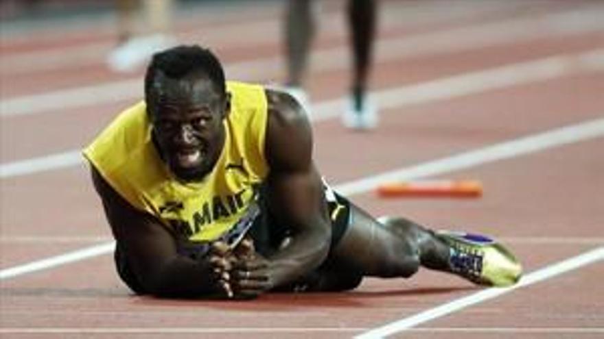 Bolt se lesiona en su última carrera