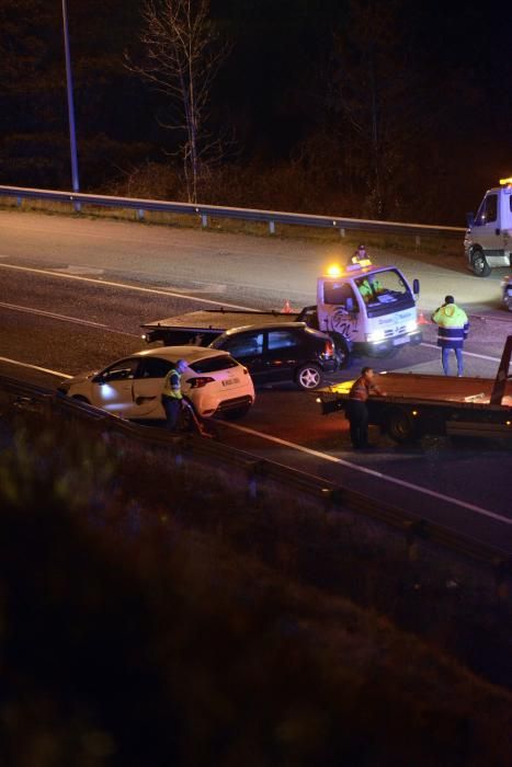 Accidente múltiple en el Corredor del Nalón.