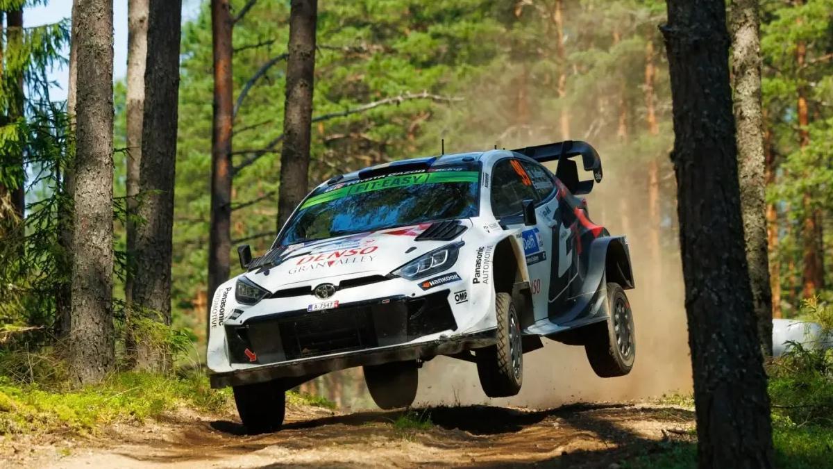 Solberg, compitiendo en el Rally de Estonia