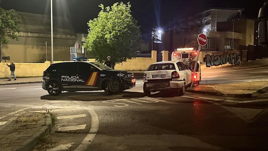 Una espectacular persecución policial en Cáceres termina con dos detenidos