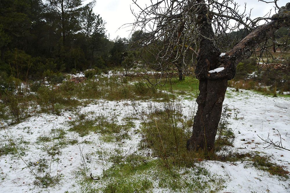 Nieve en Sant Miquel (Ibiza)