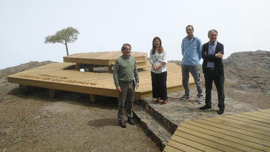 Acto del traspaso del Mirador de Tamadaba al Ayuntamiento de Agaete