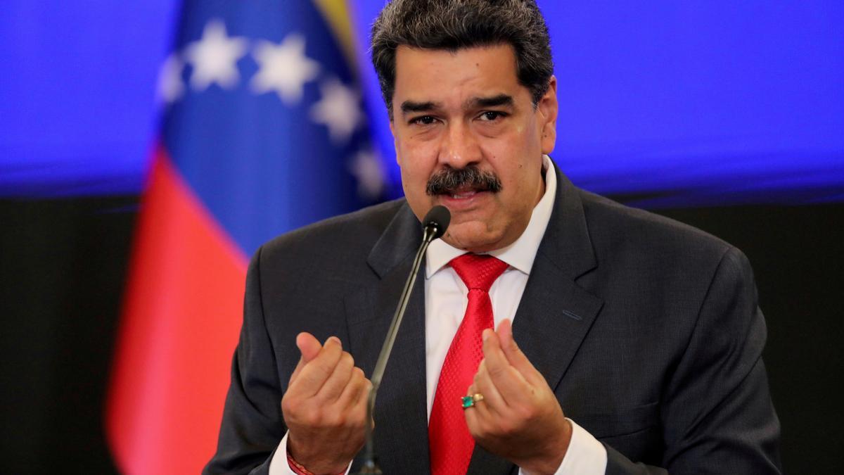 El presidente venezolano, Nicolás Maduro, durante una intervención en Caracas