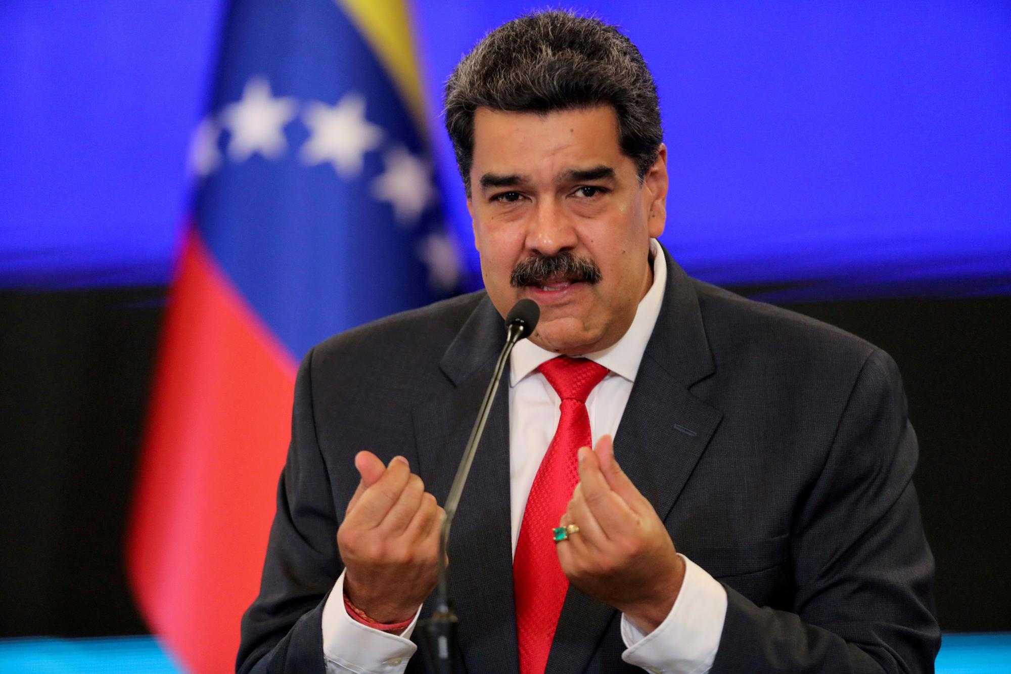 El presidente venezolano, Nicolás Maduro, durante una intervención en Caracas