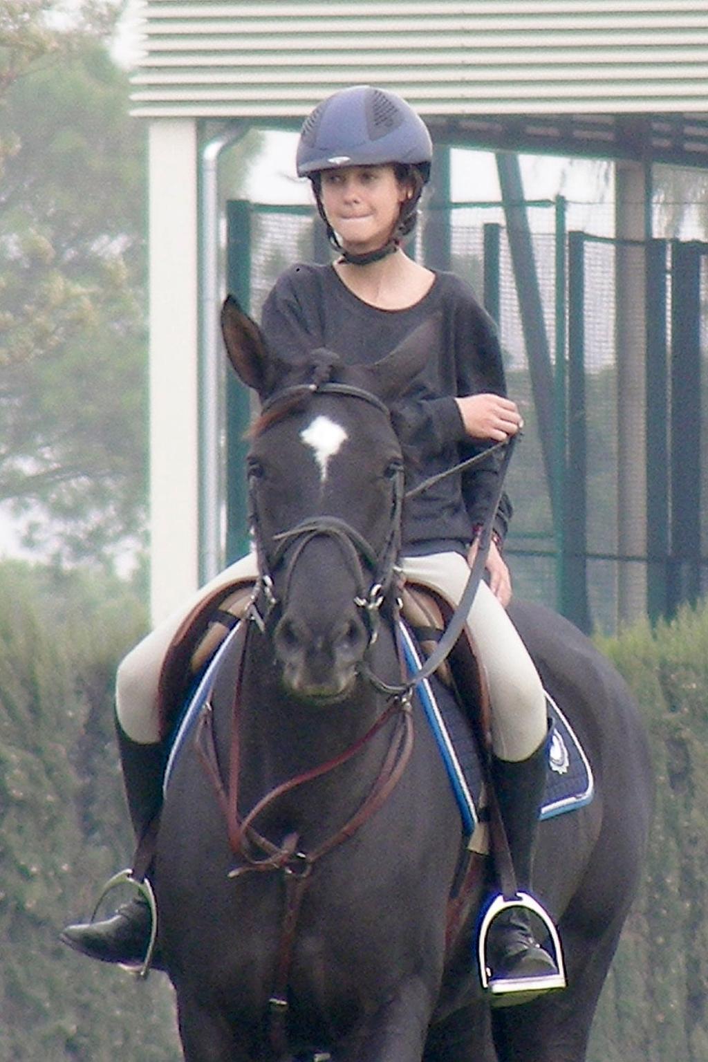 Victoria Federica montando a caballo