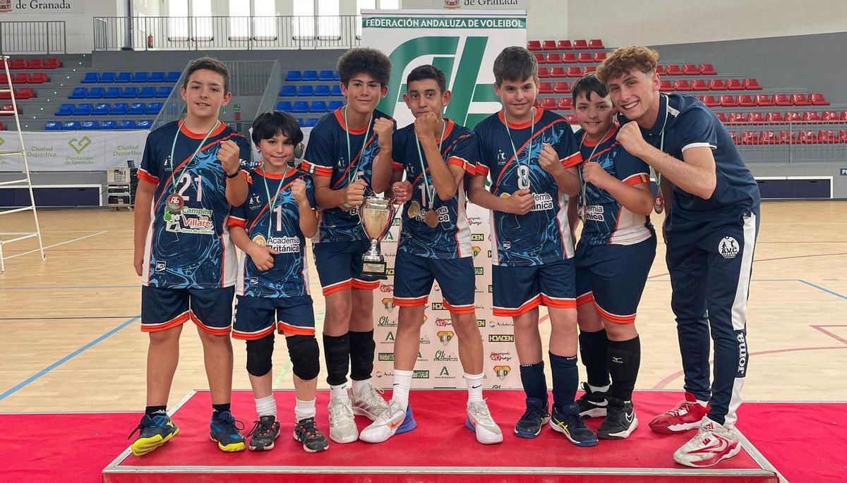 Equipo alevín del Academia VC Británica.