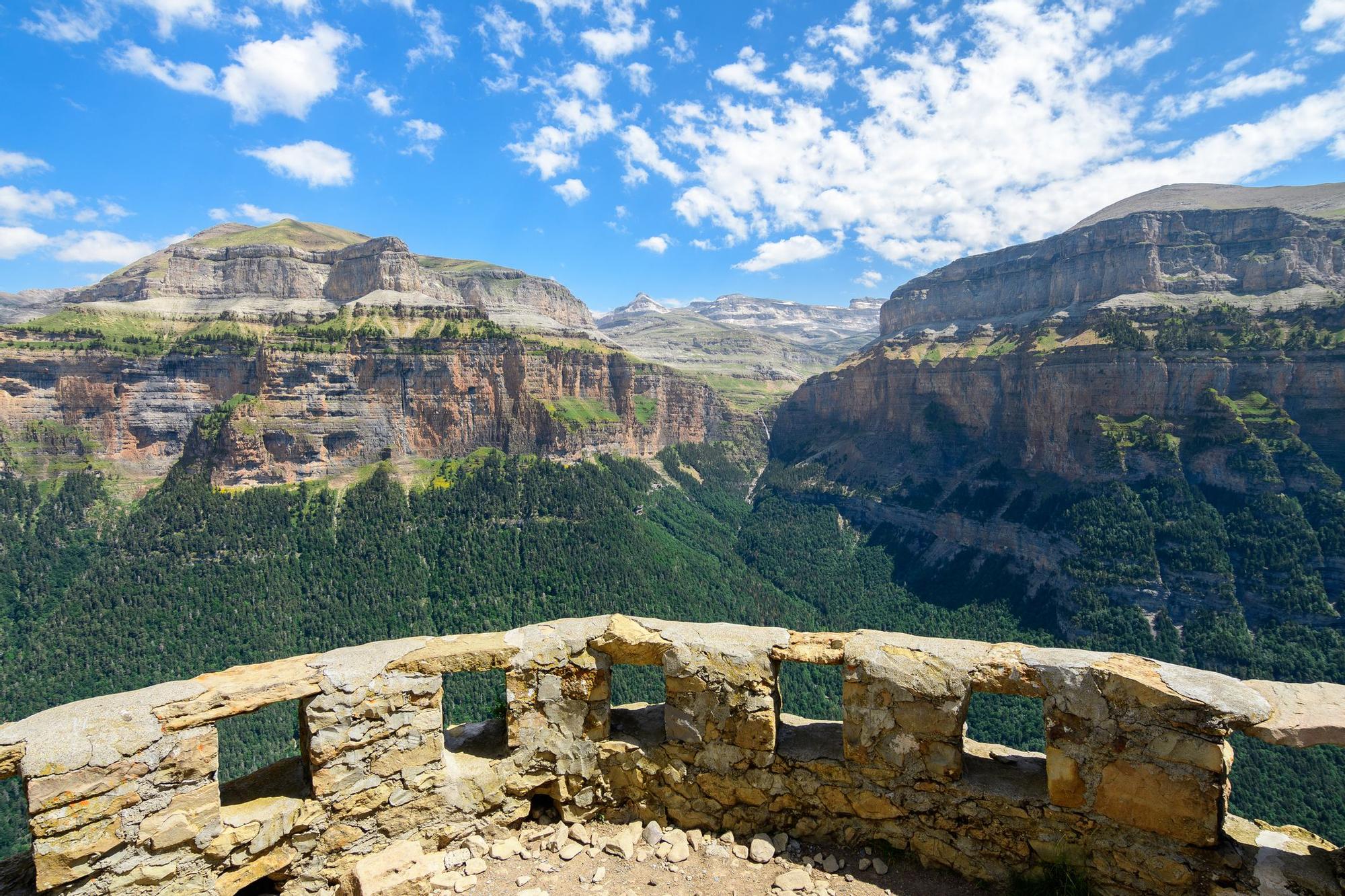 El cañón de Ordesa en el parque nacional de Monte Perdido