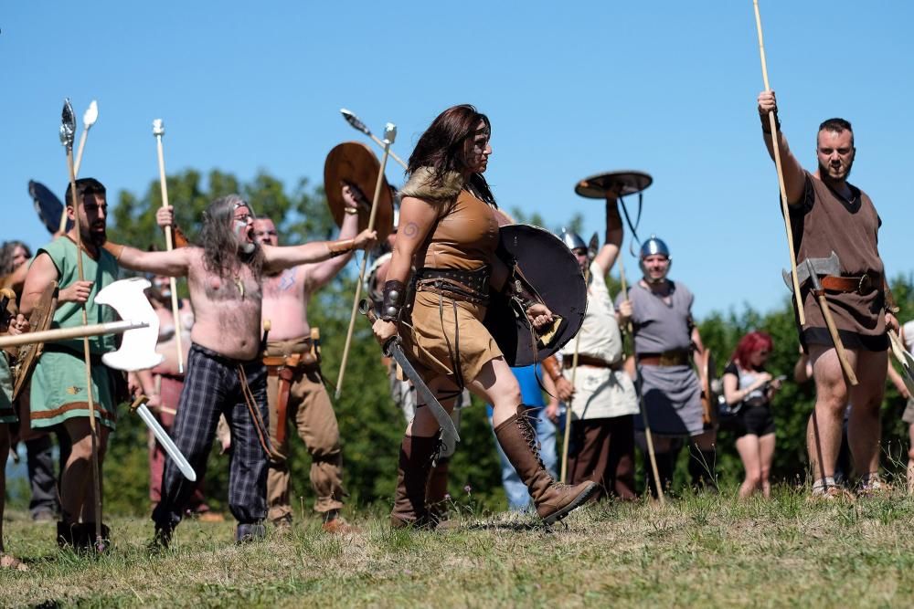 Batalla en la fiesta Astur romana en Carabanzo