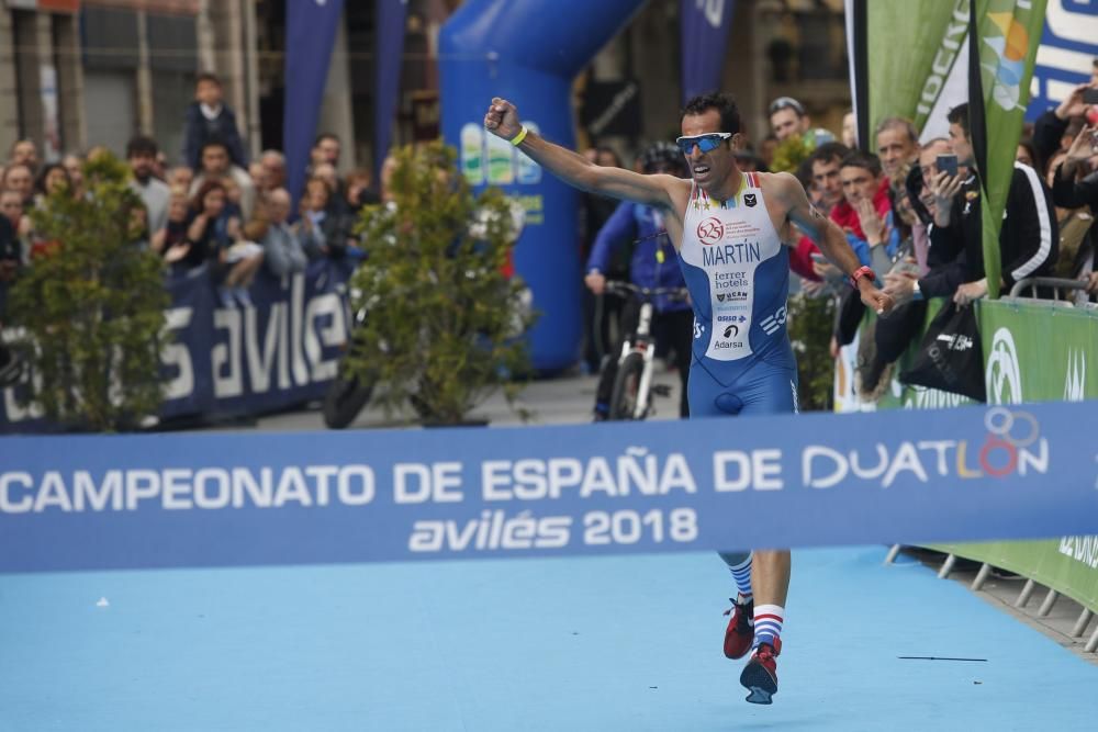 La élite del duatón en Aviles.