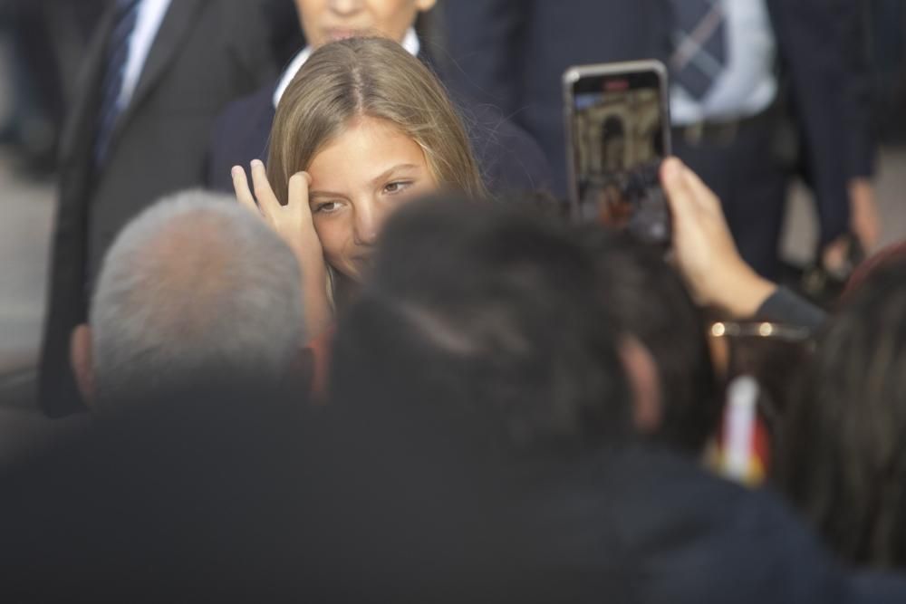 Premios Princesa de Asturias: Llegada de la Familia Real a Oviedo