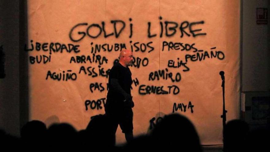 &quot;Goldi Libre&quot; se estrenó ayer en el campus universitario. // Jesús Regal