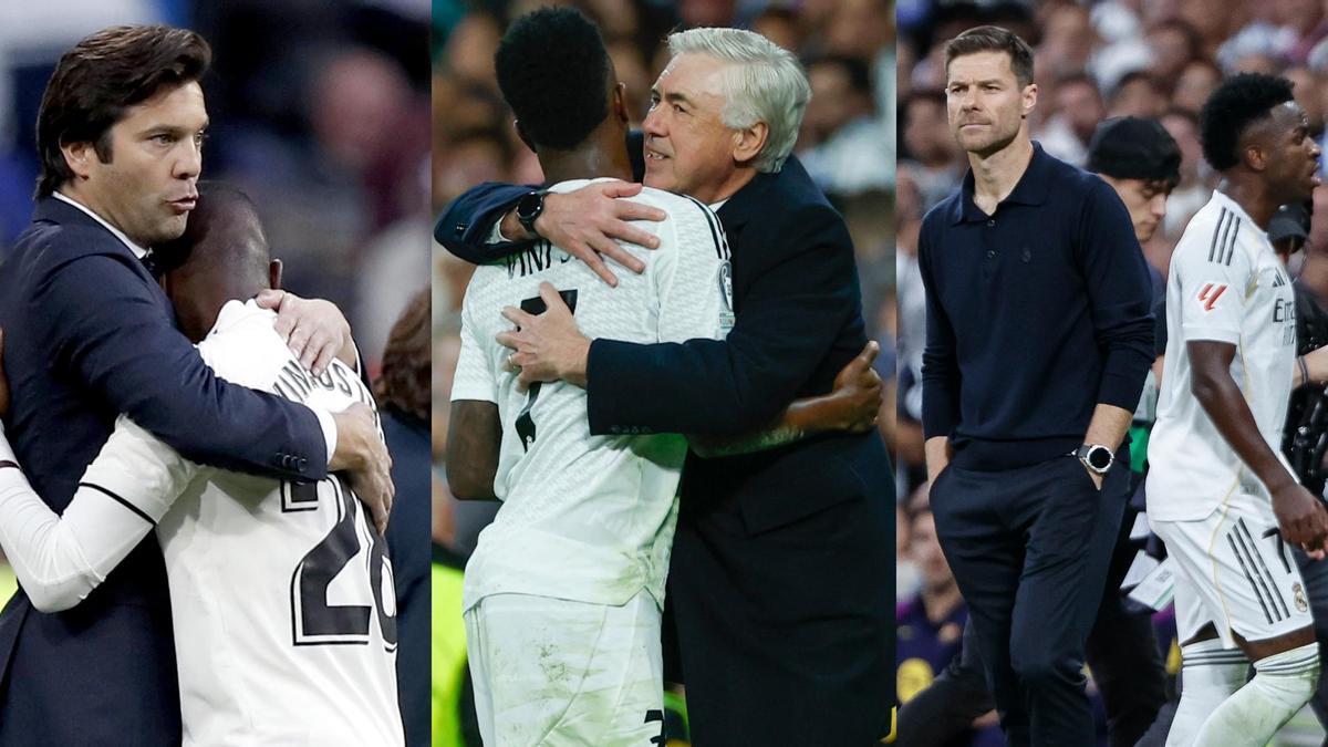 Xabi Alonso: "Con Vinicius en su momento vamos a hablar...dentro del vestuario"